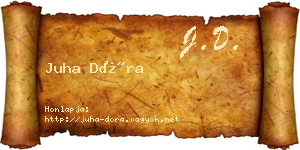 Juha Dóra névjegykártya