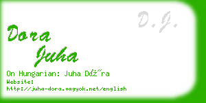 dora juha business card